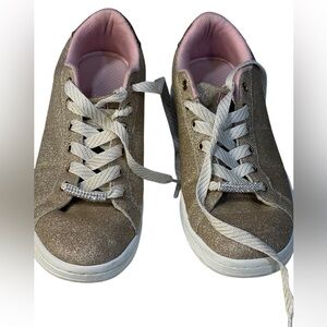 Gold Glitter Sneakers SB12